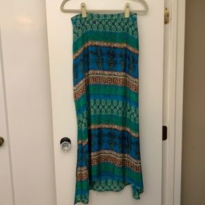 Anthropologie high waisted maxi skirt, size XS
